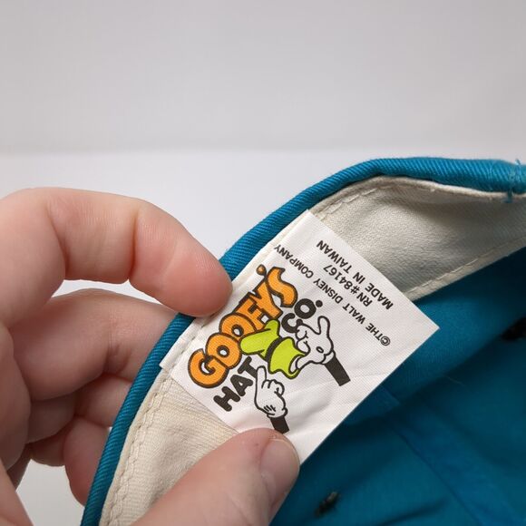Mickey Mouse Snapback Hat Blue One Size Adjustable Embroidered Goofy's Hat Co - Picture 9 of 9